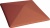 Клинкерный заборный оголовок KING KLINKER Рубиновый красный (01), 310*310*80 мм