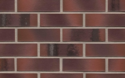 Фасадная плитка ручной формовки Feldhaus Klinker R561 Carbona carmesi maritimo, 240*71*14 мм