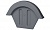 Торцевая заглушка VILPE TIILI для цементно-песчаной черепицы, темно-серый 23