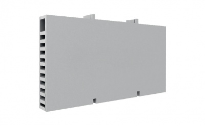 Вентиляционная коробочка TERMOCLIP серая, 115*60*10 мм