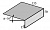 Фартук-капельник карнизный S14 TEGOLA, желтый RAL 1014,развертка 20см, длина 2м