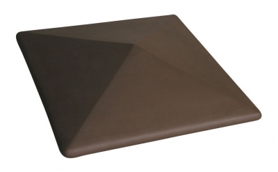 Клинкерный заборный оголовок KING KLINKER Коричневый (03), 400*400*90 мм