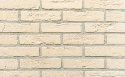 Кирпич облицовочный ручной формовки Terca Wit (50mm VILLAGE WIT WF), 210*100*50 мм