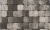 Плитка тротуарная ВЫБОР Классико 1КО.6 M, Листопад Антрацит черно-белый гладкий, (в комплекте 2 камня)
