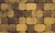 Плитка тротуарная ВЫБОР Классико 1КО.6 M, Листопад Янтарь коричнево-желтый гладкий, (в комплекте 2 камня)