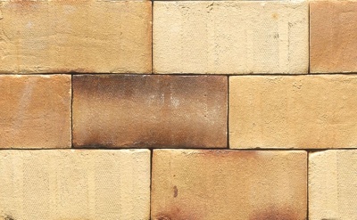 Тротуарная клинкерная брусчатка Muhr №35KS Creme nuanciert Kohle Spezial, 200*100*52 мм