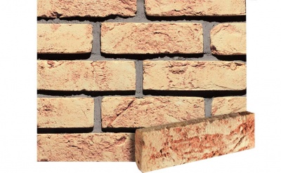 Фасадная плитка ручной формовки LHL Klinkier i AKA (CRH) FB GD FB1208 WDF, 214*10*65 мм