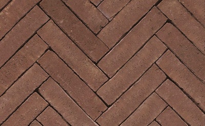 Клинкерная тротуарная брусчатка ручной формовки Penter Mastiek wasserstrich bruin-zwart, 200х50х85 мм