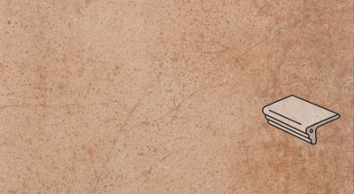 Клинкерная ступень фигурный угол Stroher Keraplatte Aera 750 rubeo, 294x115x52x10 мм
