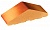 Клинкерный заборный элемент полнотелый KING KLINKER Пустынная роза тон (11), 180/120*65*58 мм