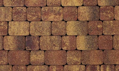 Плитка тротуарная ВЫБОР Классико 1КО.6 M, Листопад Осень коричнево-красно-желтый гранит(в комплекте 2 камня)