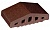 Клинкерный заборный элемент KING KLINKER Коричневый глазурованный (02), 180/120*100*58 мм