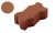Плитка тротуарная "Волна" коричневая, 222x110x80 мм
