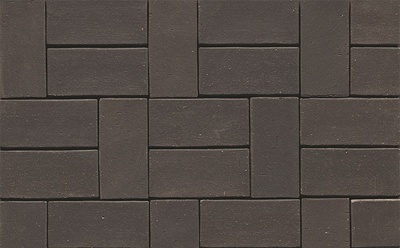 Тротуарная клинкерная брусчатка Muhr №05 Eisenschmelz Schwarzbraun, 290*90*71 мм
