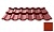 Металлочерепица Ruukki Finnera, цвет Ral 8004 терракот, 1140*660 мм