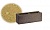 Облицовочный бетонный камень рядовой Меликонполар СКЦ 2Р-8 желтый, 380*120*140 мм