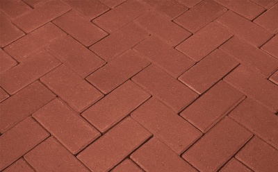 Тротуарная клинкерная брусчатка Penter rot, 200x100x80 мм
