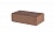 Клинкерная тротуарная брусчатка Lode коричневая шероховатая, 200*100*62 мм