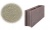 Облицовочный бетонный камень рядовой Меликонполар СКЦ 2Р-14 серый, 380*80*140 мм
