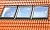 Комплект из 3-х окладов (бок о бок) для профилированной кровли VELUX EWK 0031, 780*1600 мм