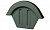 Торцевая заглушка VILPE TIILI для цементно-песчаной черепицы, зеленый 11