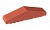 Клинкерный заборный элемент полнотелый KING KLINKER Рубиновый красный (01), 310/250*65*78 мм