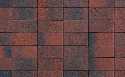 Плитка тротуарная ВЫБОР ЛА-Линия 5П.8 Листопад Клинкер красно-черный гладкий, 600*300*80 мм