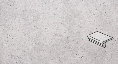 Клинкерная ступень фигурный угол Stroeher Keraplatte Roccia 837 marmos, 294x115x52x10 мм