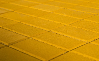 Плитка тротуарная BRAER Прямоугольник желтый, 200*100*60 мм