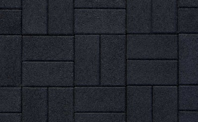 Плитка тротуарная ВЫБОР ЛА-Линия 2П.6, Стоунмикс черный, 200*100*60 мм