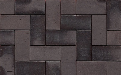 Тротуарная клинкерная брусчатка Muhr №15 Schwarz-bunt edelglanz, 290*90*52 мм