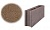 Облицовочный бетонный камень рядовой Меликонполар СКЦ 2Р-14 коричневый 5%, 380*80*140 мм