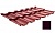 Металлочерепица Ruukki Finnera, цвет RR779 баклажан, 1140*660 мм