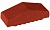 Клинкерный заборный элемент полнотелый KING KLINKER Нота цинамона (06), 180/120*65*58 мм