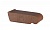 Керамический подоконник Lode коричневый, 225*60*88 мм