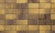 Плитка тротуарная ВЫБОР ЛА-Линия 3П.6, Листопад Янтарь коричнево-желтый гладкий, 240*120*60 мм