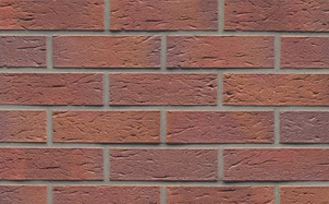 Кирпич клинкерный пустотелый Muhr 04 Rotbraun-bunt рустик, 240*115*52 мм