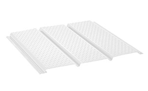 Софит с полной перфорацией AQUASYSTEM белый RAL 9010, 2,4*0,303 м