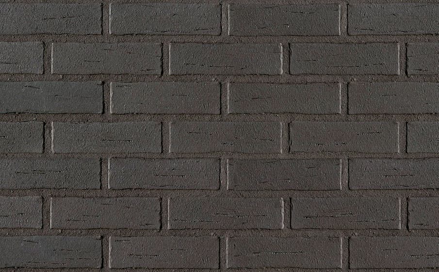 Кирпич клинкерный пустотелый Roben Aarhus anthrazit гладкий, 240*115*52 мм