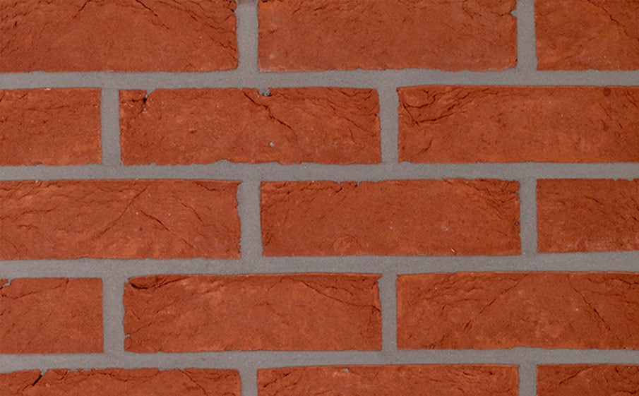 Кирпич облицовочный ручной формовки Terca Haywood Red, 214*45-50*65 мм