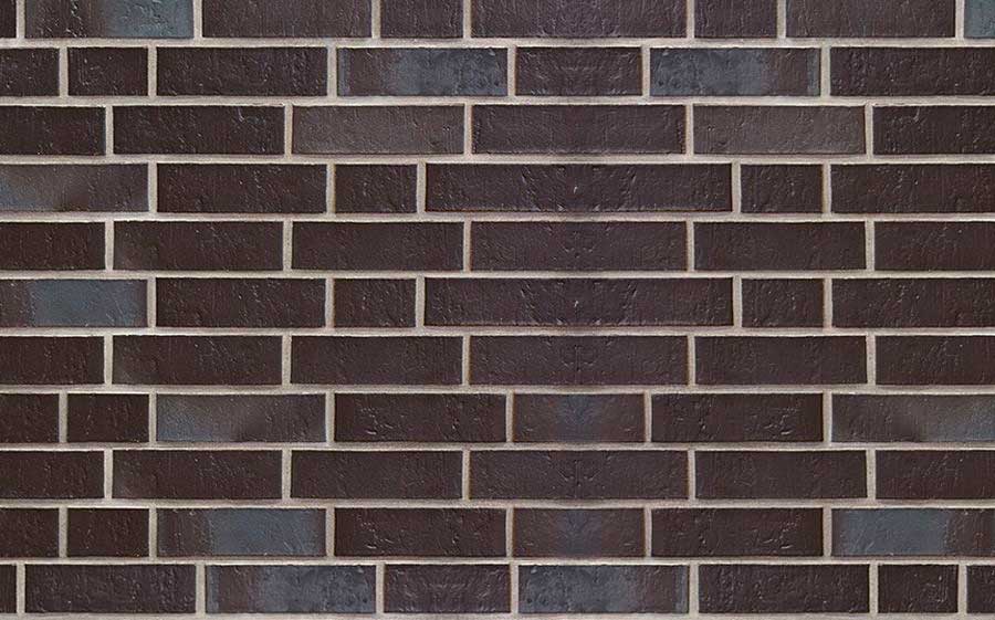 Кирпич клинкерный пустотелый ABC 5950 Dresden schwarz-blau-bunt рельефный, 240*55*71 мм
