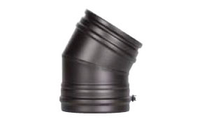Отвод SCHIEDEL PERMETER 50 30 град. черный, D 350/450 мм