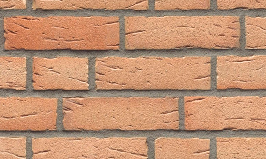 Кирпич клинкерный пустотелый Feldhaus Klinker K696 crema duna рельефный, 215*102*65 мм