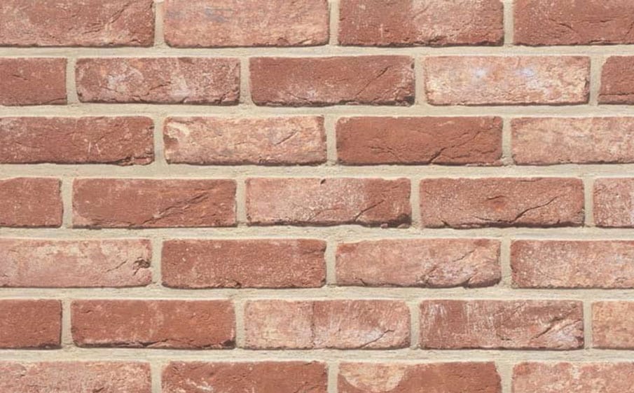 Кирпич облицовочный ручной формовки Terca Arlington Red (65mm Arlington Red FULL BRICK), 215*102*65 мм