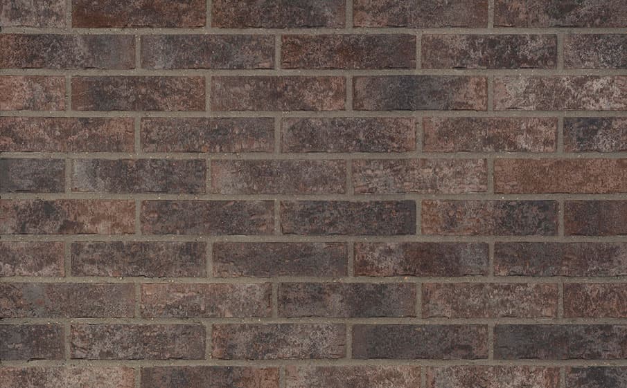 Клинкерная фасадная плитка KING KLINKER Old Castle Dark fortress (HF19) под старину WDF, 215*65*14 мм