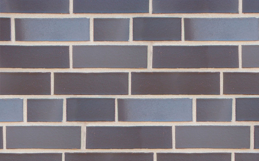 Кирпич клинкерный пустотелый ABC 5954 Dresden schwarz-blau-bunt гладкий, 240*90*71 мм