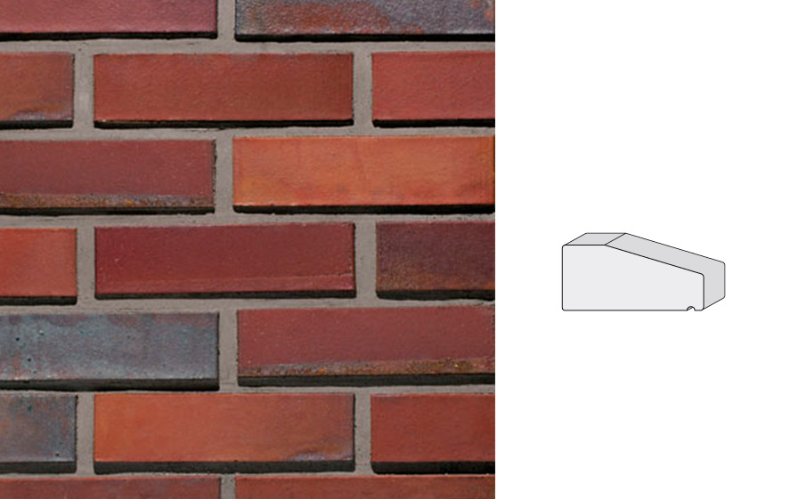 Кирпич клинкерный полнотелый LHL Klinkier i AKA (CRH) CLASSIC P-1 PEŁNA гладкий, 250*120*65 мм