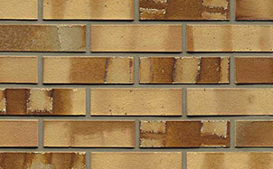 Кирпич клинкерный пустотелый Muhr 06S Hellbraun-bunt Spezial гладкий, 240*115*71 мм