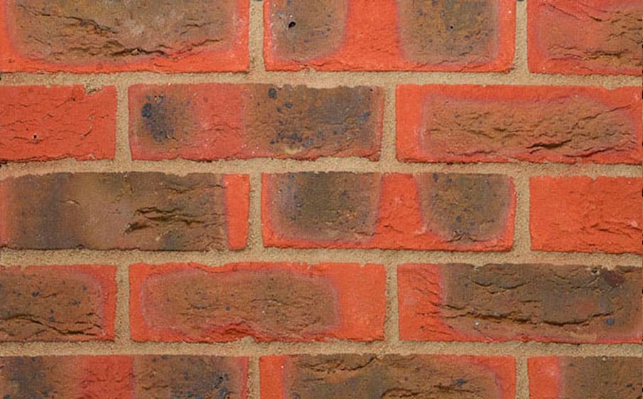 Кирпич облицовочный ручной формовки Terca Hampshire Red (65mm Hampshire Red HV EF), 215*100*65 мм