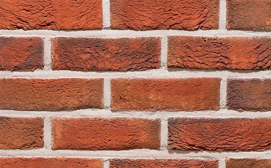 Кирпич облицовочный ручной формовки Terca Belbrook (65mm BELLBROOK RED MULTI), 215*102*65 мм